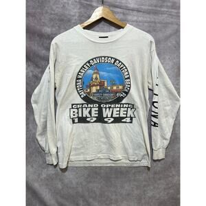 VINTAGE 1994 Harley-Davidson Bike Week Daytona Beach Long Sleeve Made USA size M